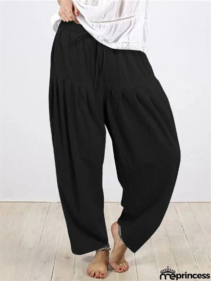 Ladies Summer Trendy Comfortable Baggy Turnip Pants