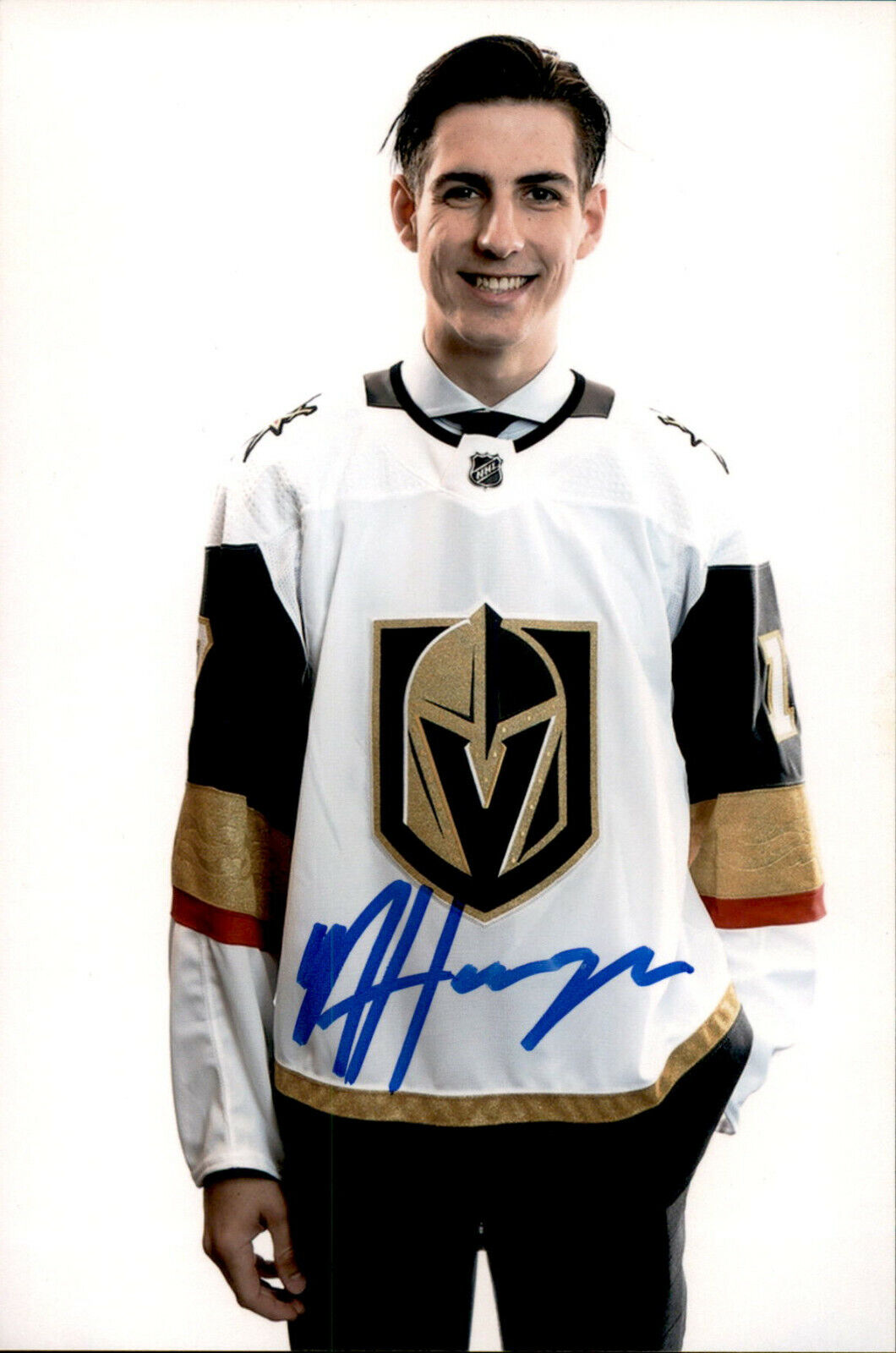 Nicolas Nic Hague SIGNED 4X6 Photo Poster painting VEGAS GOLDEN KNIGHTS #3