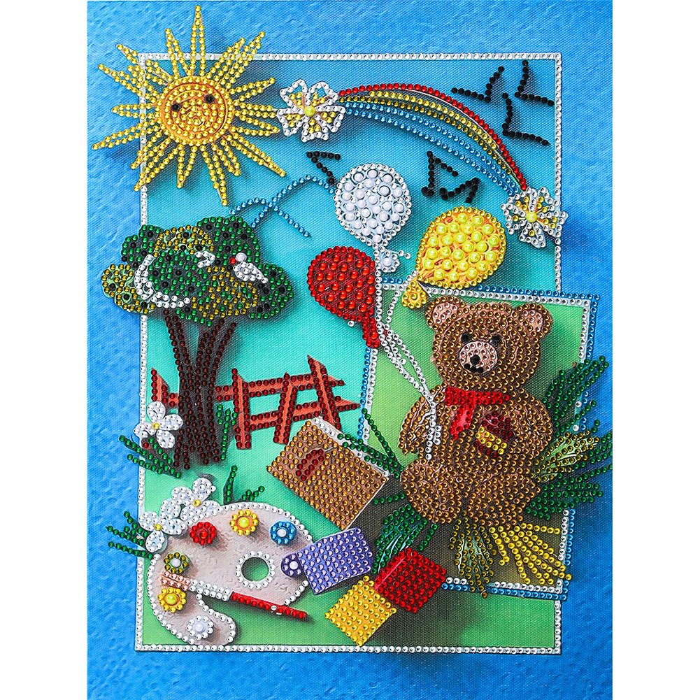 

Bear Quilling Paper - Special Shaped Diamond Painting - 30*40CM, 501 Original