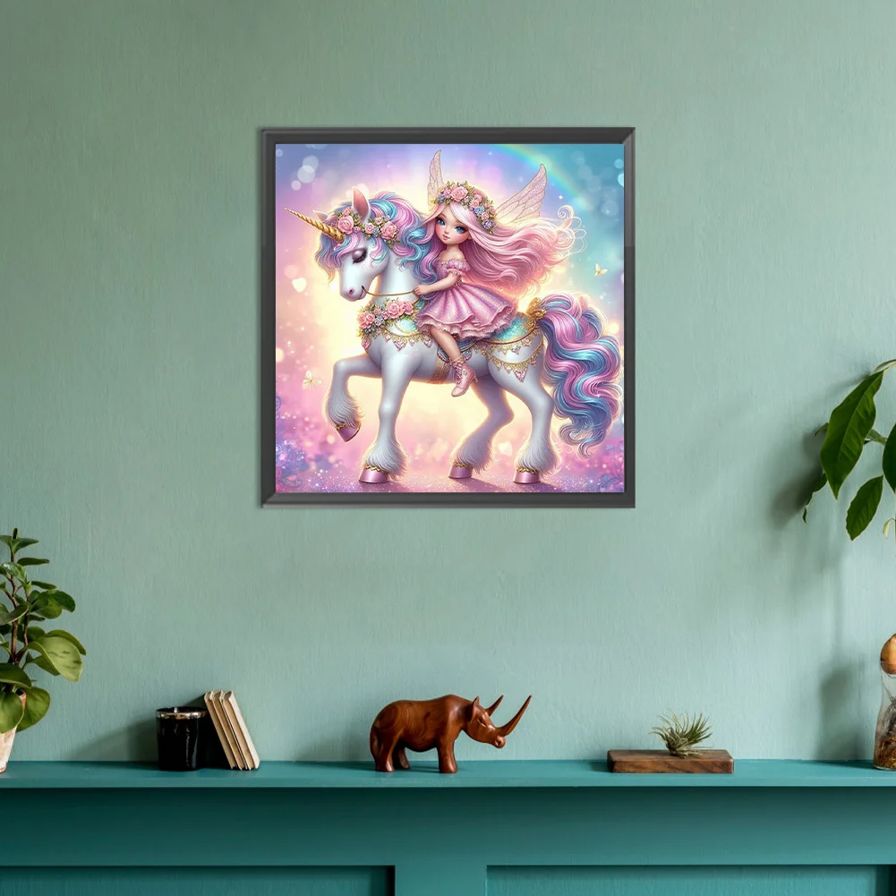 Diamond Painting - Full Round Drill - Angel Girl(Canvas|30*30cm)