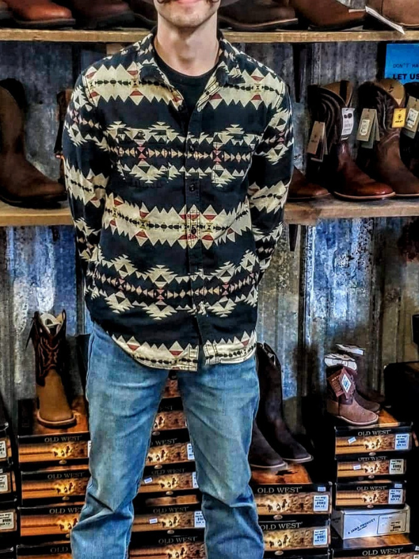 Men's Western Print Shirt
