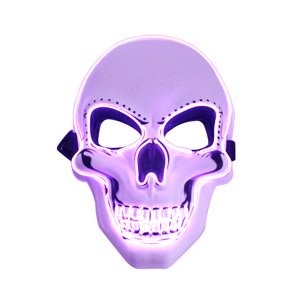 

Glowing Halloween Skull Shape Cold Light Horror Skeleton Face Cover, 501 Original
