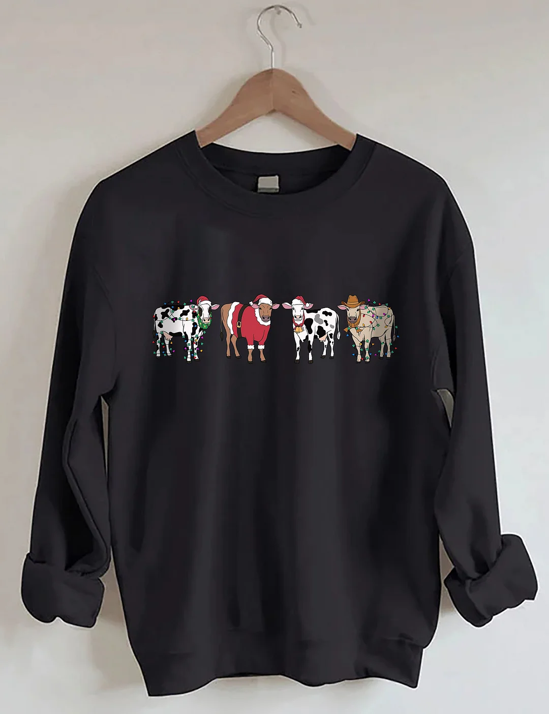 Cow Lover Christmas Sweatshirt