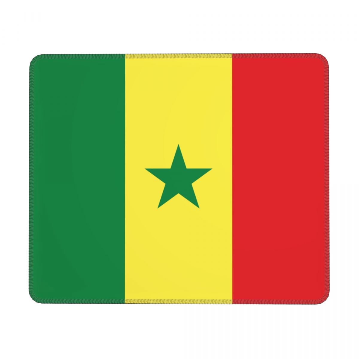 Senegal Flag Rectangle Gaming Anti-Slip Rubber Mousepad