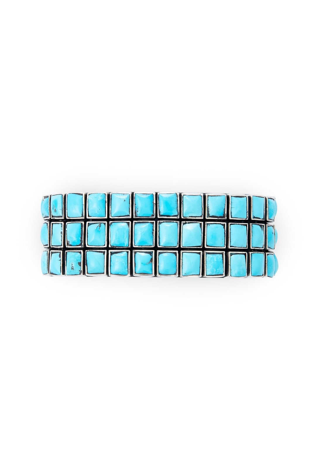 Cuff, Turquoise, 3 Row, 60 Stone, Federico, Contemporary,646