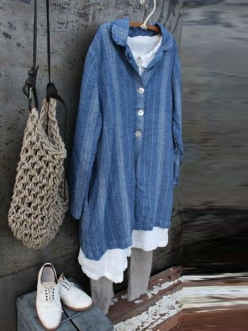 Womens Linen Casual Shirt With Pockets