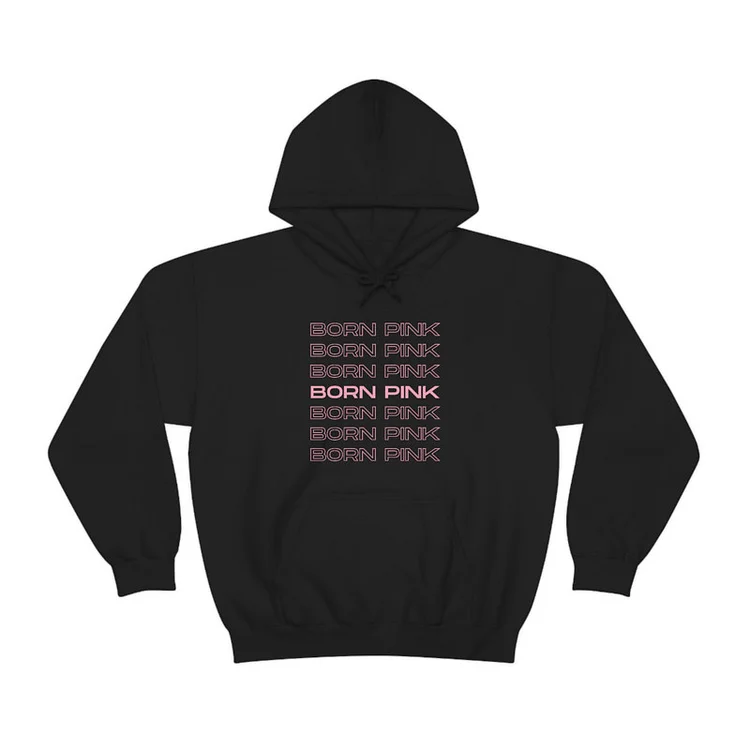 BLACKPINK Born Pink Logo Printed Hoodie