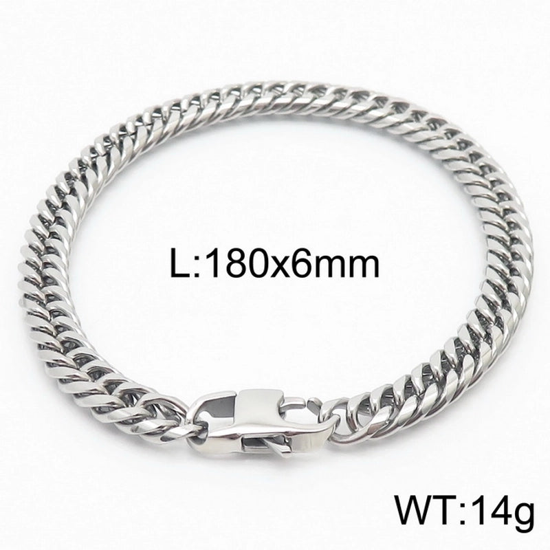 Minimalist Solid Color Titanium Steel Unisex Bracelets
