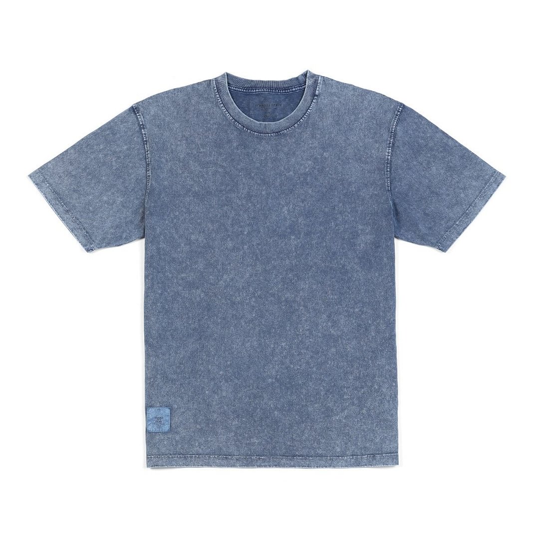 SIMWOOD 2021 Summer New Snow Oil Wash T-shirt Men Retro Vintage Tshirt 100% Cotton Drop Shoulder Oversize Tops Plus Size Tshirt