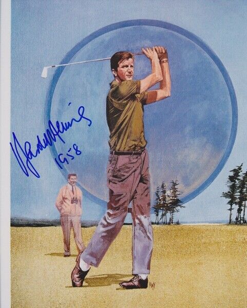 Harold Henning Signed Golf 8x10 inch Photo Poster painting with 1958 Inscription - Deceased 2004