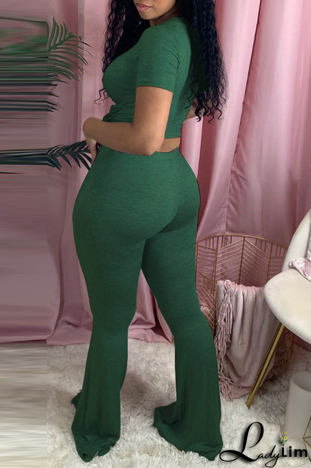 Black Casual Print Patchwork O Neck Short Sleeve Two Pieces