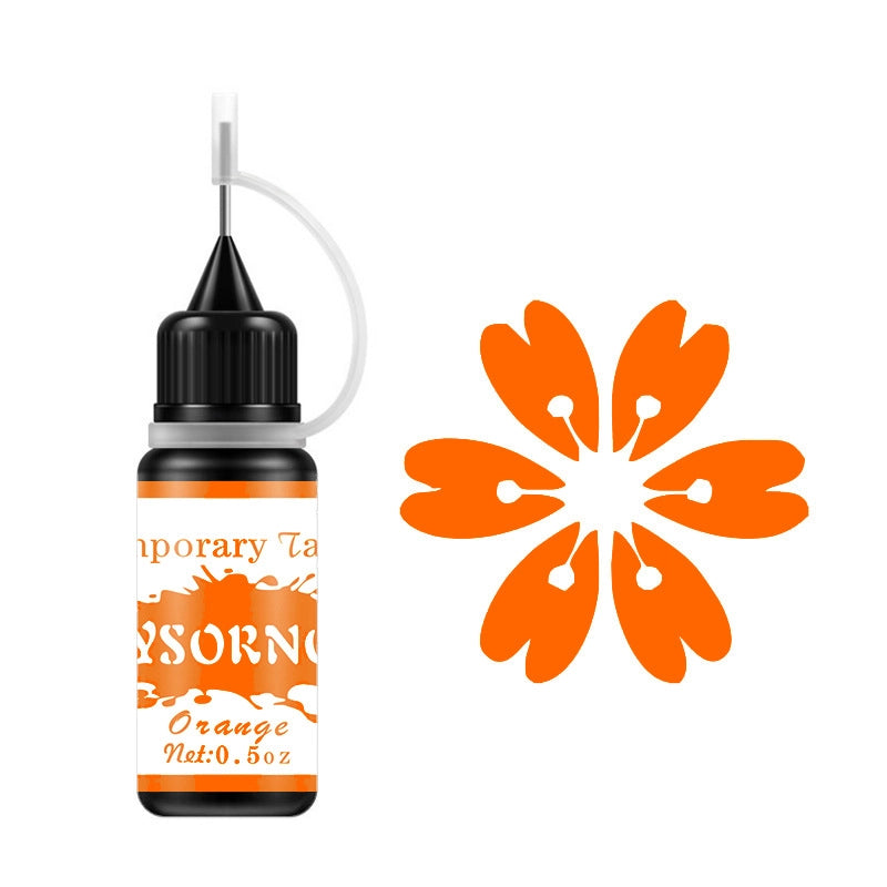 Hand-painted Pigment Color Black Henna Paste Tattoo Juice Paste Jagua Plant Paste Hollow Template