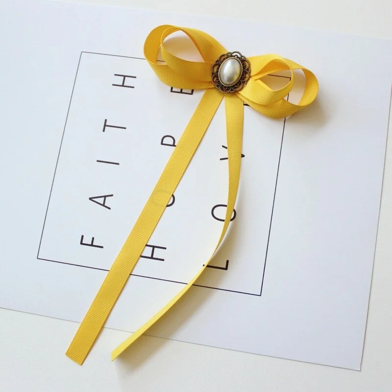 Hand-made Bow Tie Ladies Unisex Banking Stewardess Student Performs Career Korean White Shirt Black Bowtie Classic Trendy Gifts