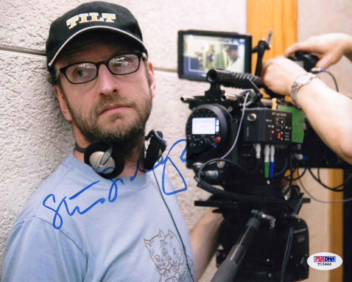 Steven Soderbergh SIGNED 8x10 Photo Poster painting Director Oceans Eleven PSA/DNA AUTOGRAPHED