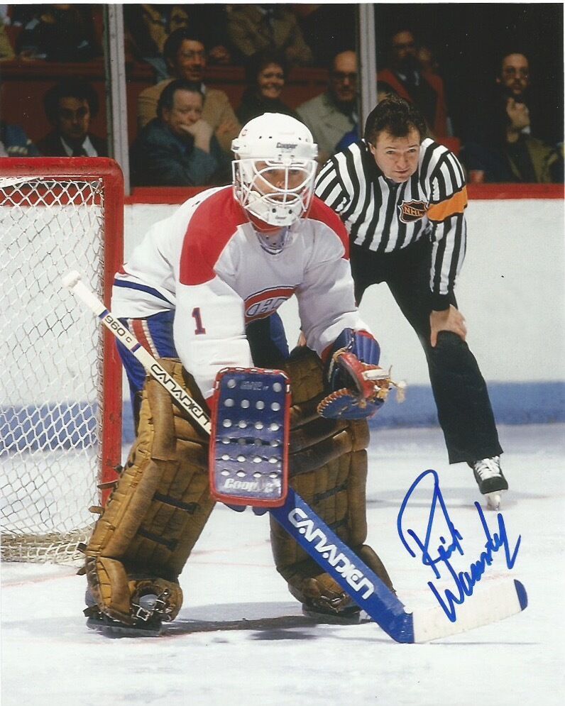 Montreal Canadiens Rick Wamsley Signed Autographed 8x10 NHL Photo Poster painting COA D