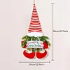 LED Christmas Santa Gnome Pendant with Lights Artificial Plant Elf Doll Ornament