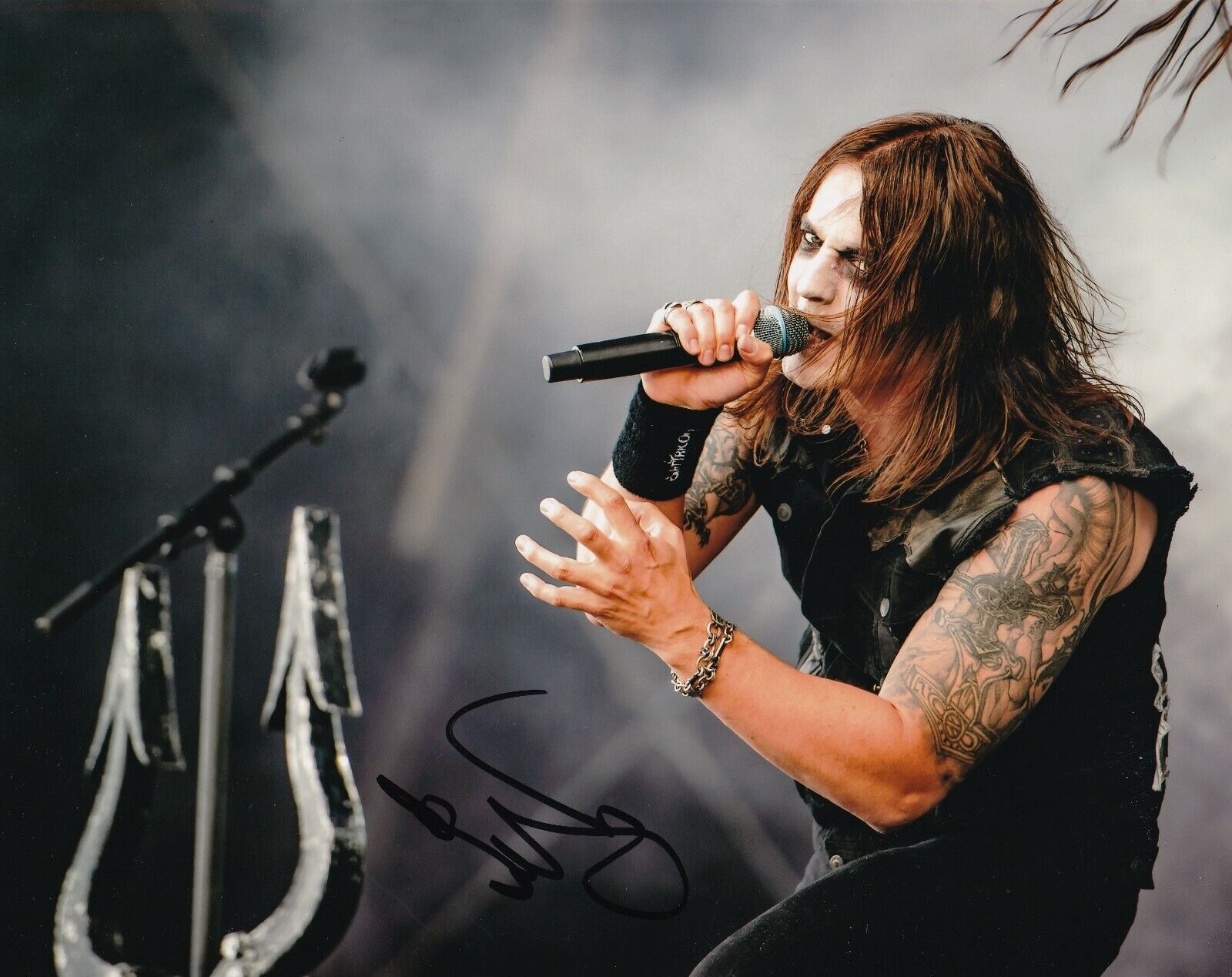 Satyr Sigurd Wongraven of Satyricon REAL hand SIGNED Photo Poster painting #1 COA Autographed