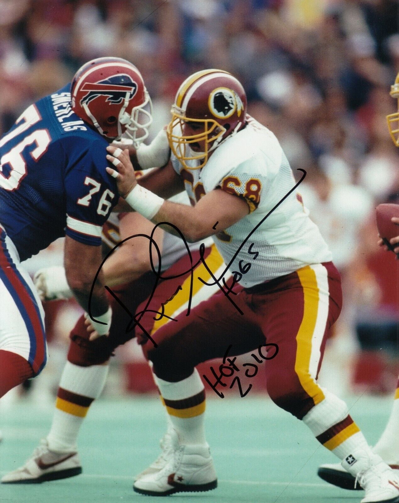 Russ Grimm #0 8x10 Signed Photo Poster painting w/ COA Washington Redskins