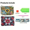 (US Local)DIY Diamond Art Diamond Dot Card Pack Diamond Painting Coin Pouch (Sunflower)
