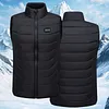 28 Heating Zone Smart Electric Heated Vest USB/DC Stand Collar Thermal Waistcoat