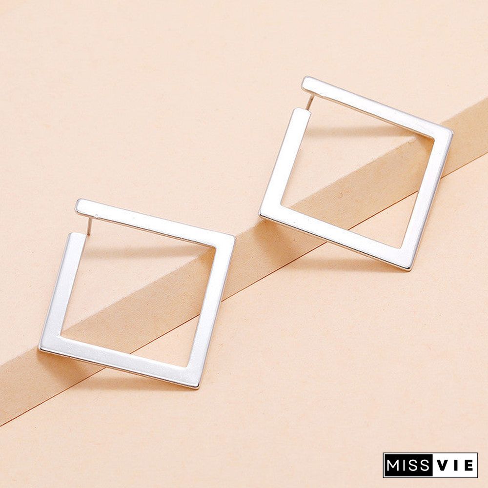 SQUARE HOOP EARRINGS