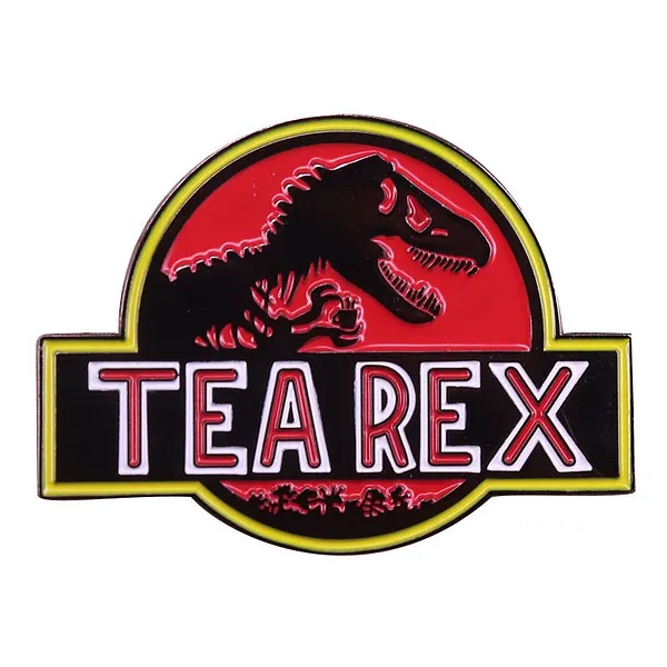 Foto del pin T-Rex Feroz y Feliz