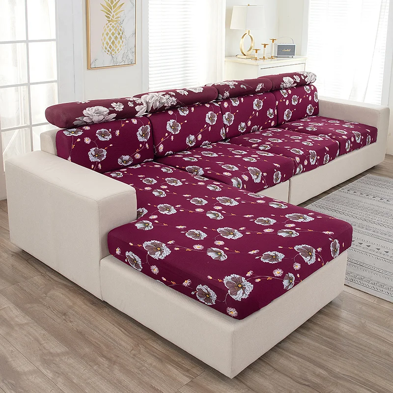 Nigikala Printed Sofa Seat Cover Stretch Sofa Covers for Living Room Furniture Protector Armchair Couch Cover for Pets, Kids 1pc
