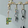 >SALE<DIY Pocket Mirror Handmade Gem Keychains Letters Lady Bag Pendant 60x70mm (F)