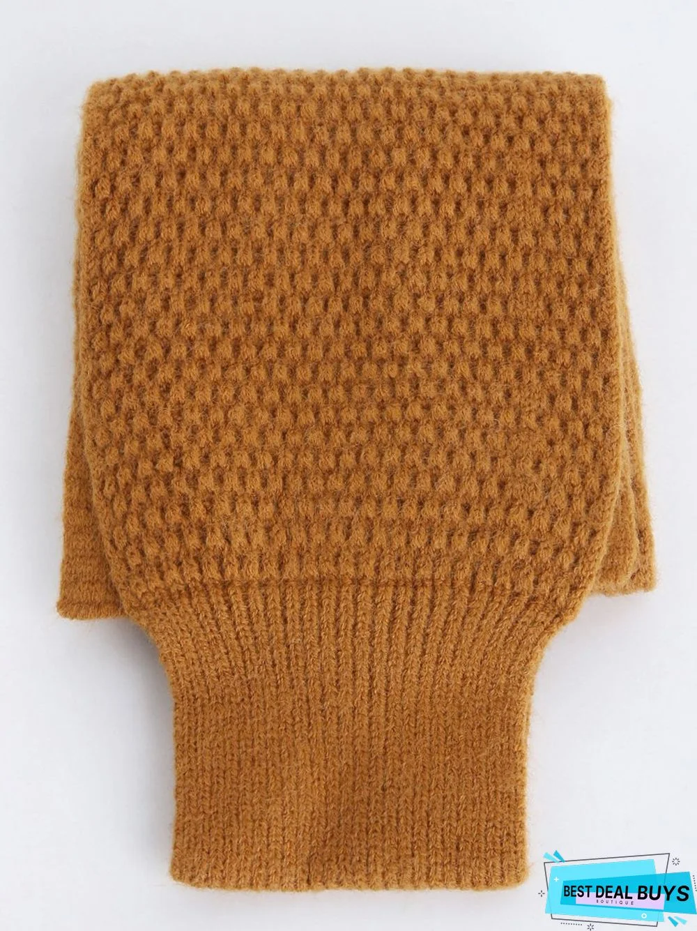 Casual Solid Color Cross Shape Wool Scarf Autumn Winter Thickened Warm Accessories