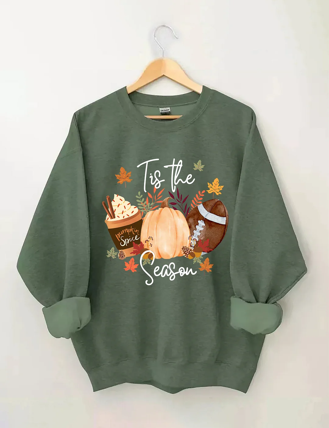 Flannels Bonfires Football Pumpkins Sweatshirt