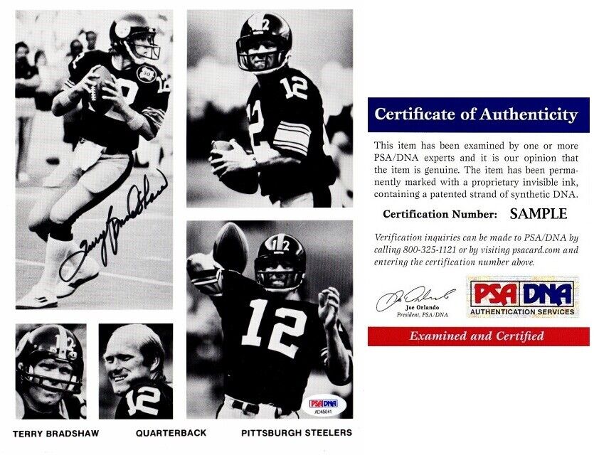 Terry Bradshaw Signed - Autographed Pittsburgh Steelers 8x10 inch Photo Poster painting PSA/DNA