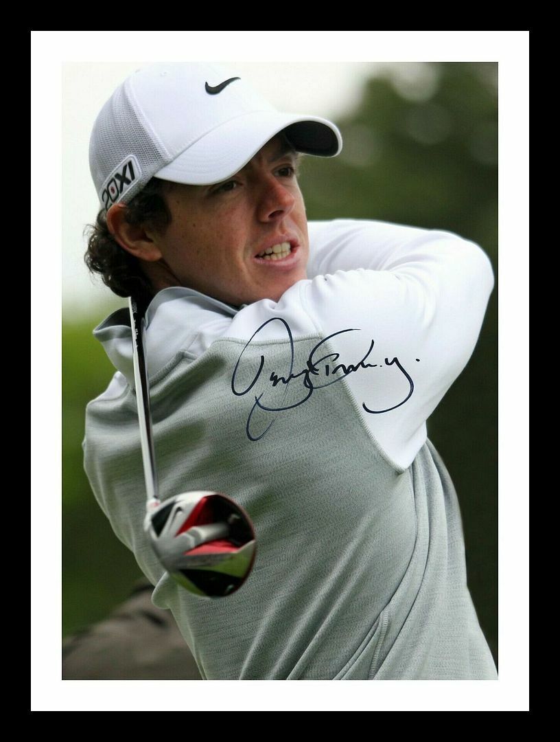 Rory Mcilroy Autograph Signed & Framed Photo Poster painting