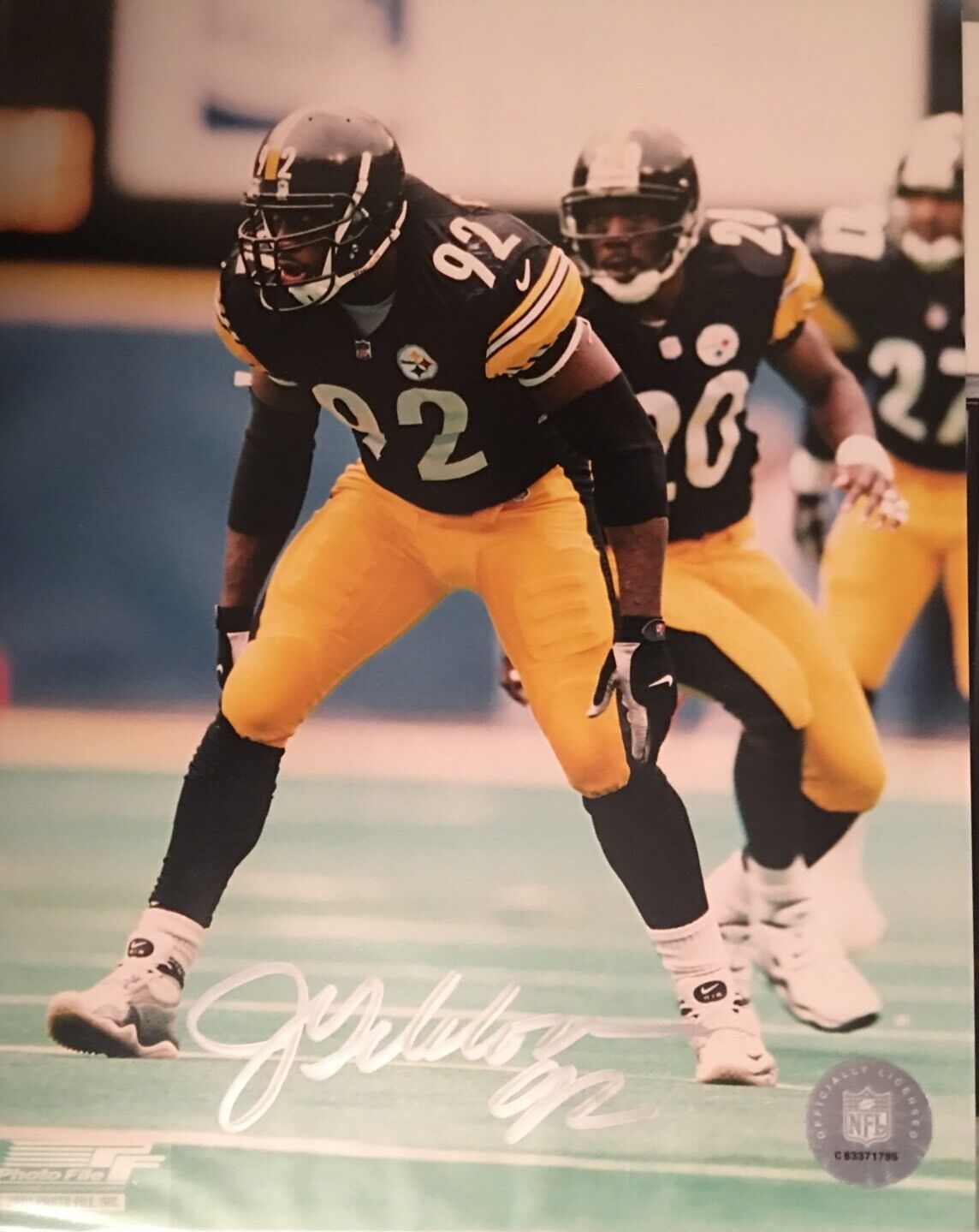 JASON GILDON Pittsburgh Steelers AUTOGRAPH SIGNED 8X10 GLOSSY Photo Poster painting