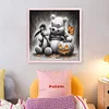 Winnie Pooh Pumpkin-11CT Stamped Cross Stitch 40*40cm/15.75*15.75in