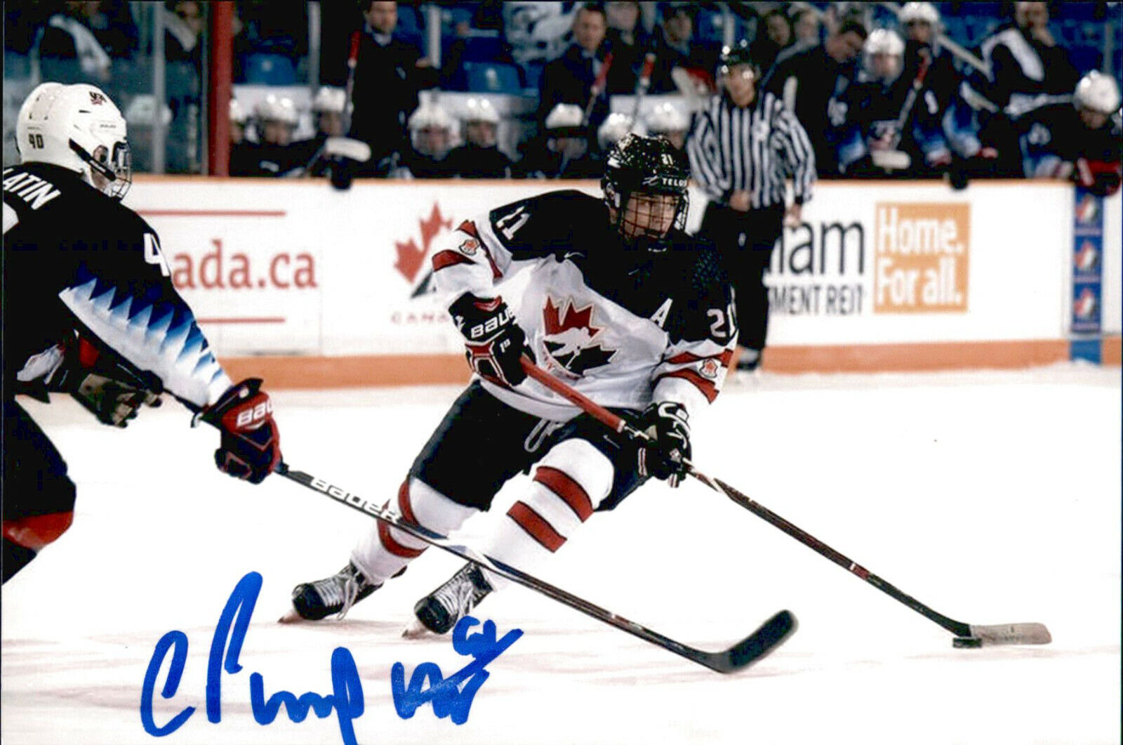 Cole Perfetti SIGNED autographed 4x6 Photo Poster painting TEAM CANADA / WINNIPEG JETS #3