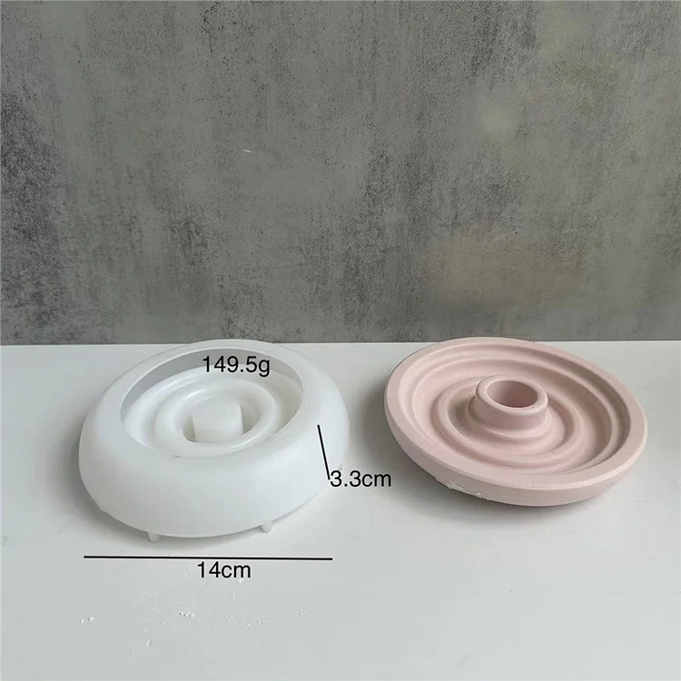 Silicone Candlestick Mold DIY 3D Candle Holder Epoxy Mould Reusable Decor (B) gbfke