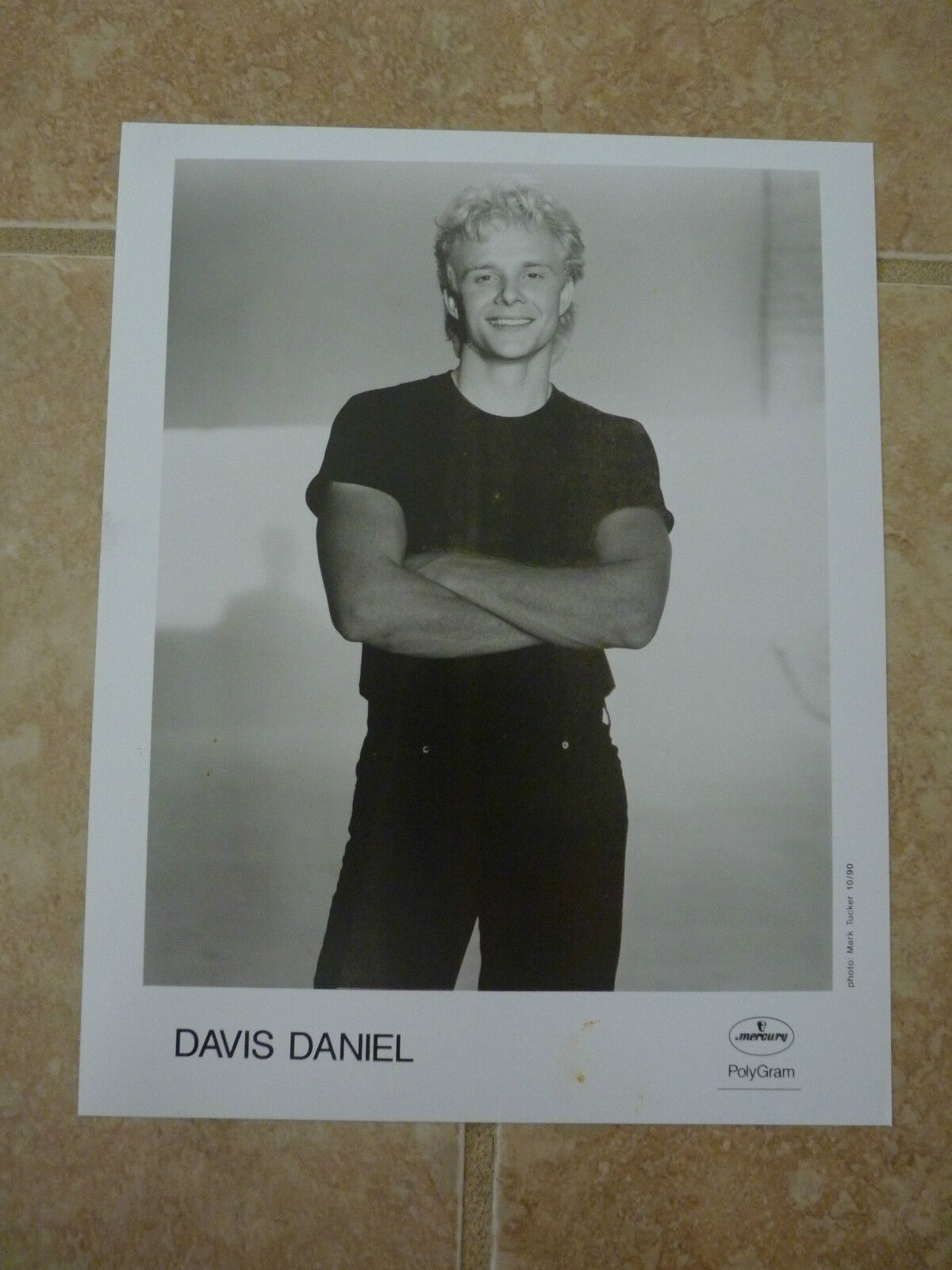 Davis Daniel 8x10 B&W Publicity Picture Promo Photo Poster painting