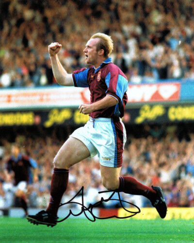 John Hartson HAND SIGNED West Ham 10x8 Photo Poster painting AFTAL CERT