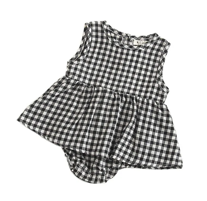 New 2021 Baby Girls Clothing Fashion Lapel Short Sleeves Rompers Summer Stars Printing Infant Clothes Baby Girls Rompers
