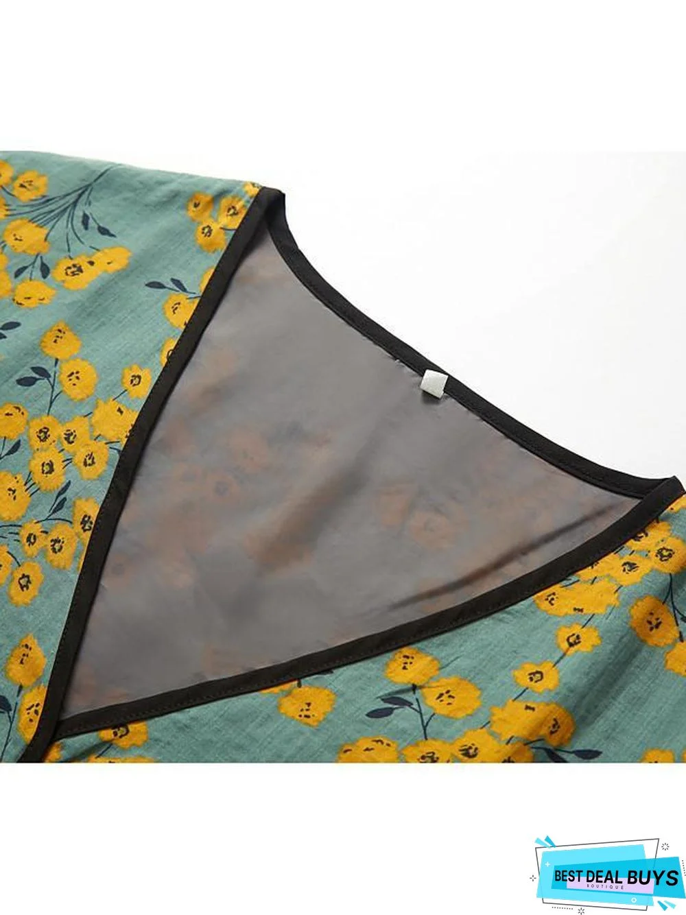 Women's A-Line Dress Maxi Long Dress - Half Sleeve Floral Layered Button Print Spring & Summer Deep V Hot Casual Holiday Vacation Dresses Loose Red Green Gray