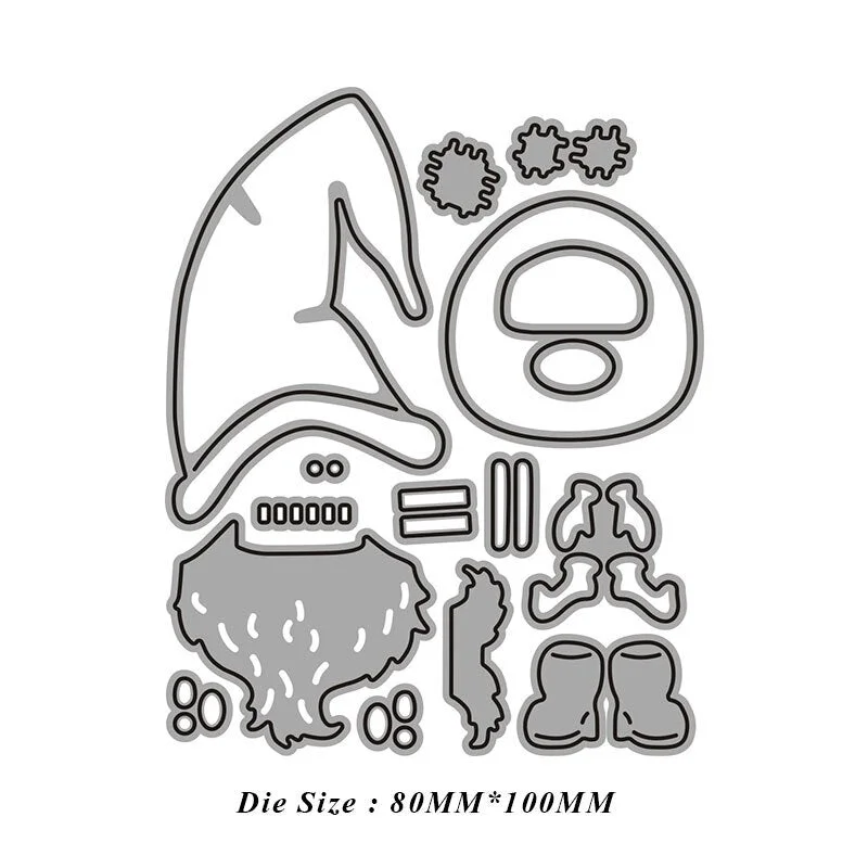 Reunion Christmas Santa Claus Metal Cutting Dies Stencils for DIY Scrapbooking Photo Album Decorative Embossing DIY Paper Cards