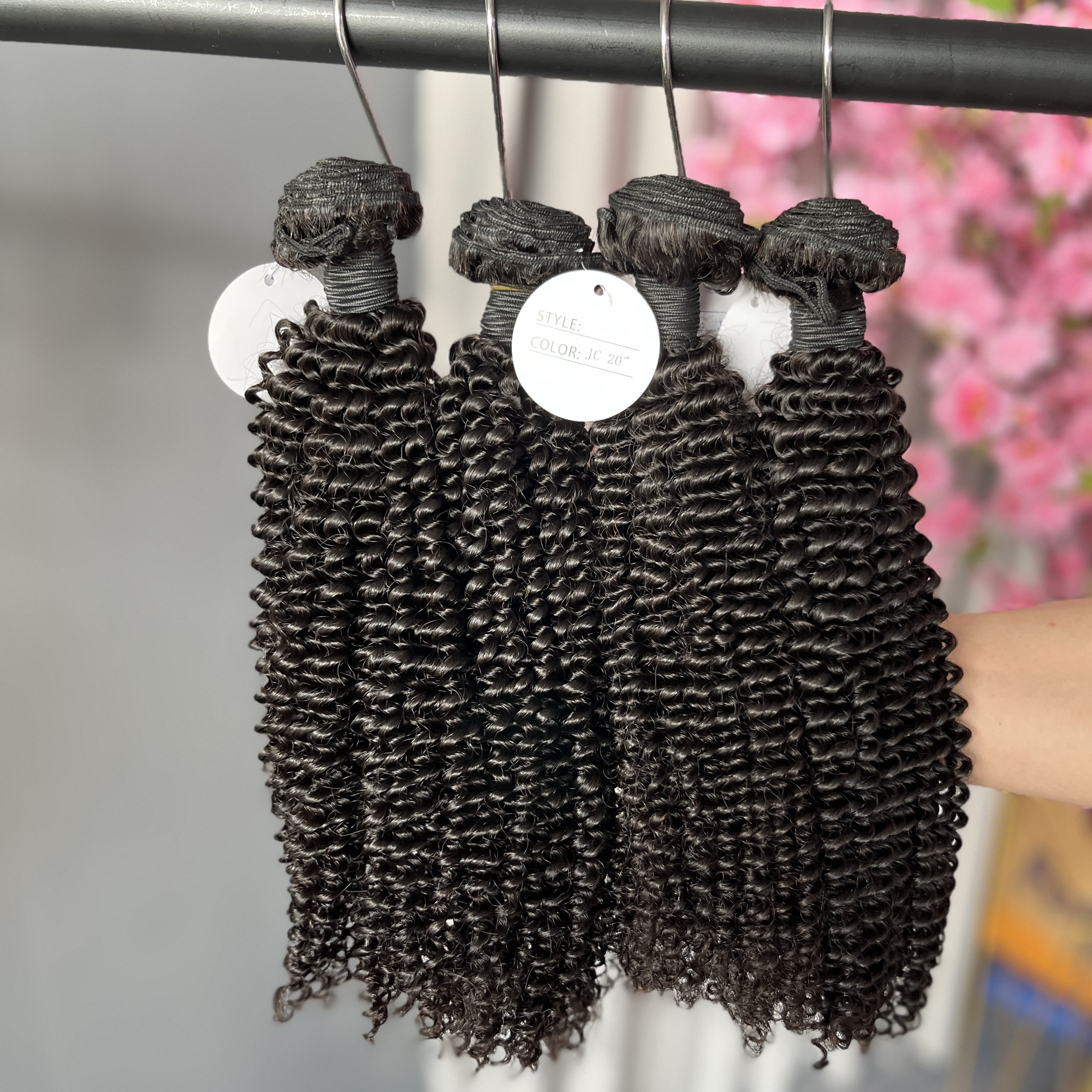 12A Burmese Hair Jerry Curly Human Hair 3 Bundles Natural Color Straight Hair Weave 