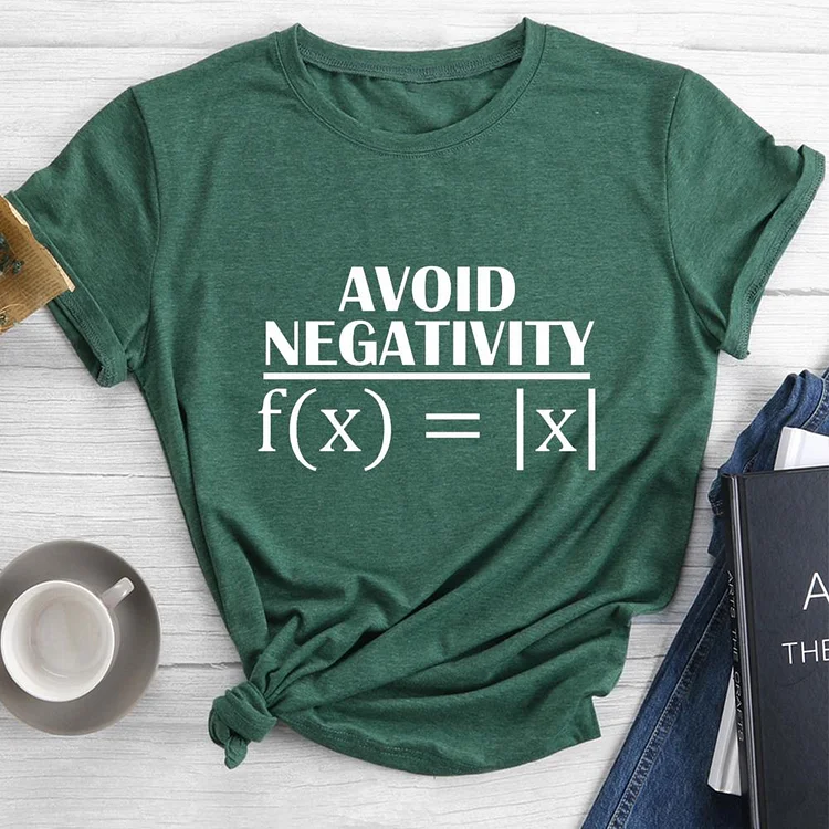 Avoid Negativity Round Neck T-shirt