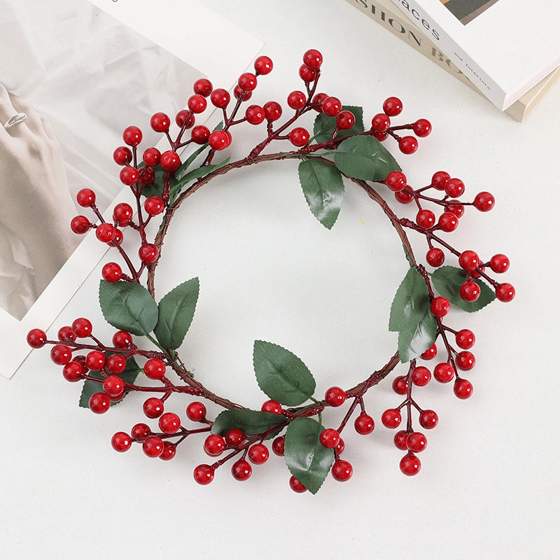 Artificial Red Fruit Garland Christmas Decoration Supplies Pine Grass Garland Shooting Landscape New Year Decoration Christmas Garland