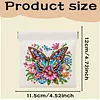 Diamond Painting Butterfly and Flower PU Storage Bag Coin Purse