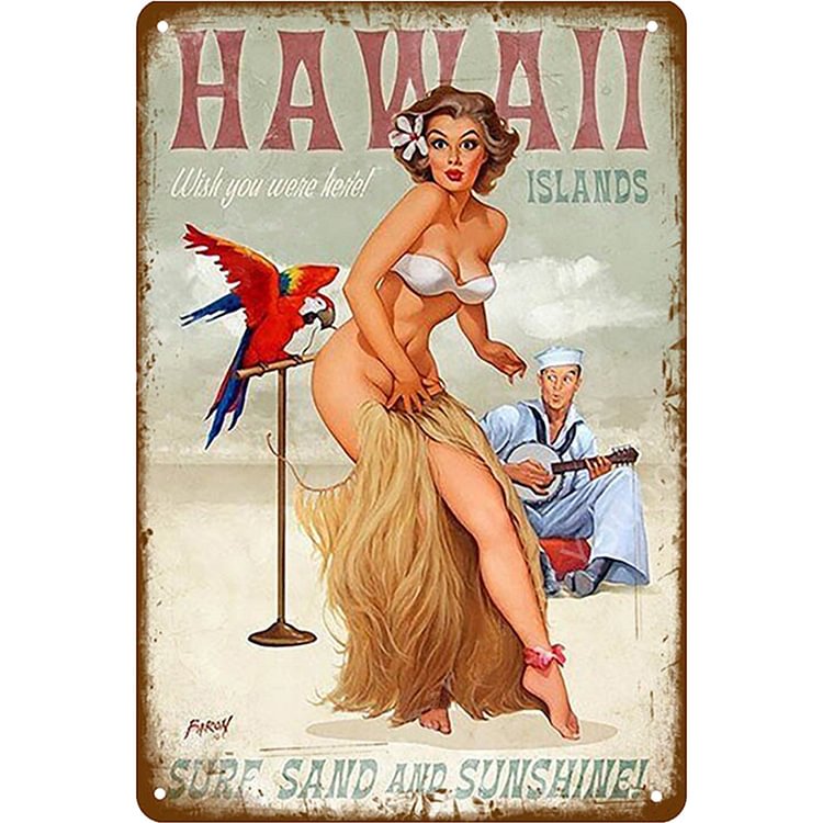 Pin Up Girl - Vintage Tin Signs/Wooden Signs - 20*30cm/30*40cm