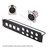 Pass Through Connector D XLR Male to Female for Premium Stage Box Patch Panel Panel Mount Floor Box