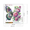 Diamond Painting-DIY Crystal Rhinestone Flower Butterfly