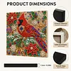 Christmas DIY Special Shape Diamond Painting Pearl Art With Inner Frame Kit 25x25cm(Christmas Cardinal)