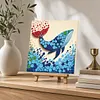 DIY Pre-Framed Whale Button Art Canvas Kit
